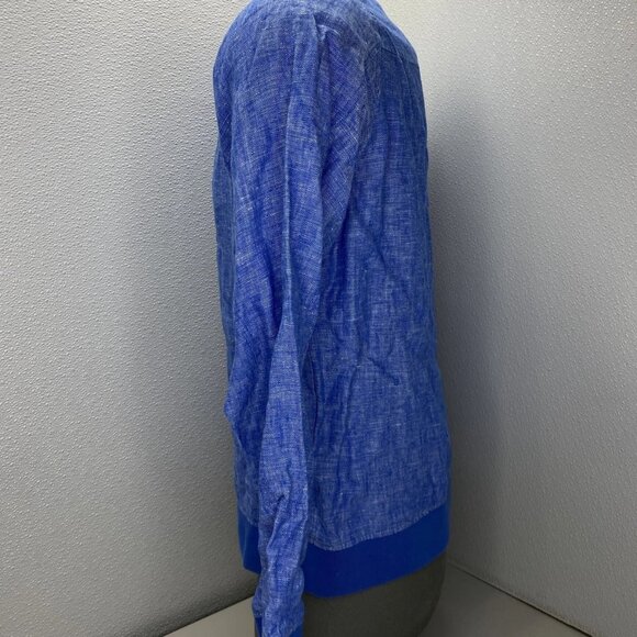 NEW PRESTIGE ORIGINAL 2-Piece Linen Suit Set Size XL Blue – Walking Jacket & P - Picture 8 of 10